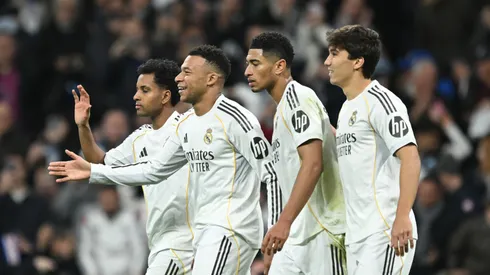 Jogadores do Real Madrid celebram gol (Denis Doyle/Getty Images)