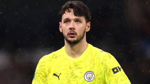 Trafford em campo com as cores do Manchester City. Foto: Carl Recine/Getty Images