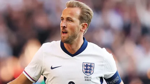 Harry Kane em campo com a Inglaterra. Foto: Richard Heathcote/Getty Images