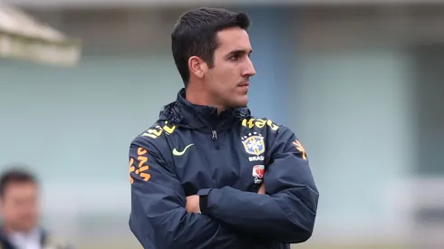 Paulo Victor pela Seleção. (Foto: Lucas Figueiredo/CBF)