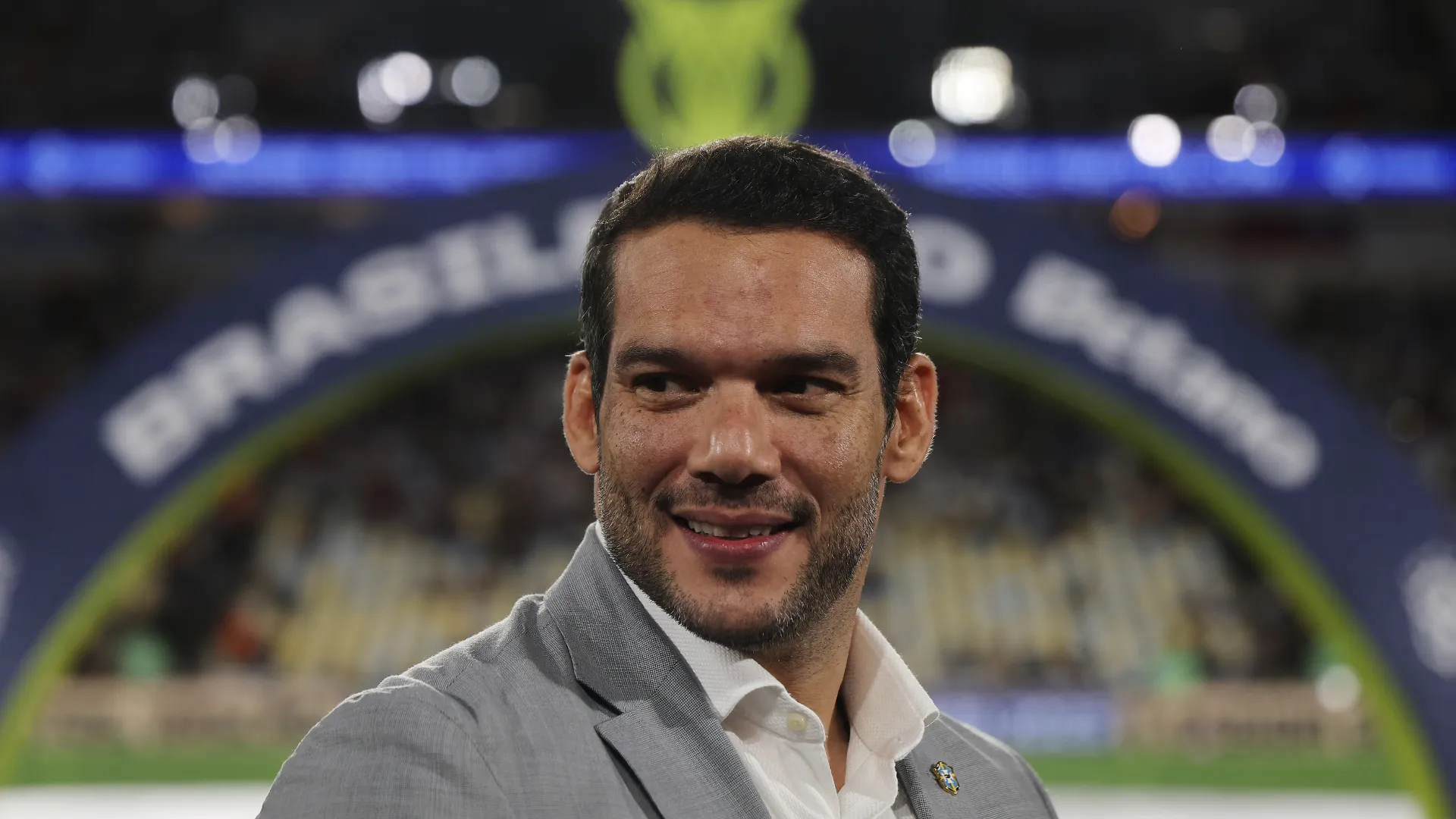 Samir Xaud antes de partida no Maracaña