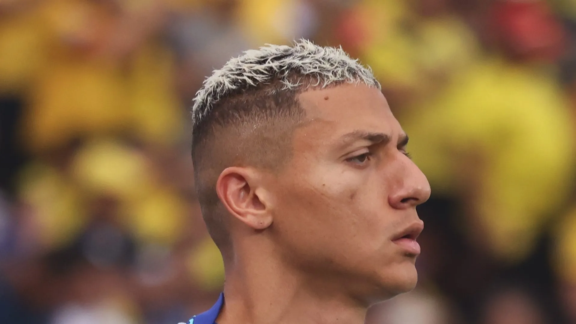 Richarlison, da Seleção Brasileira, faz aquecimento antes da partida das Eliminatórias para a Copa do Mundo da FIFA 2026 entre Equador e Brasil, no Estádio Monumental Isidro Romero Carbo, em 05 de junho de 2025, em Guayaquil, Equador. (Foto de Franklin JacomeGetty Images)