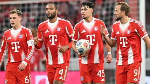 Joshua Kimmich, Jonathan Tah, Aleksandar Pavlovic e Harry Kane. (Photo by Sebastian Widmann/Getty Images)