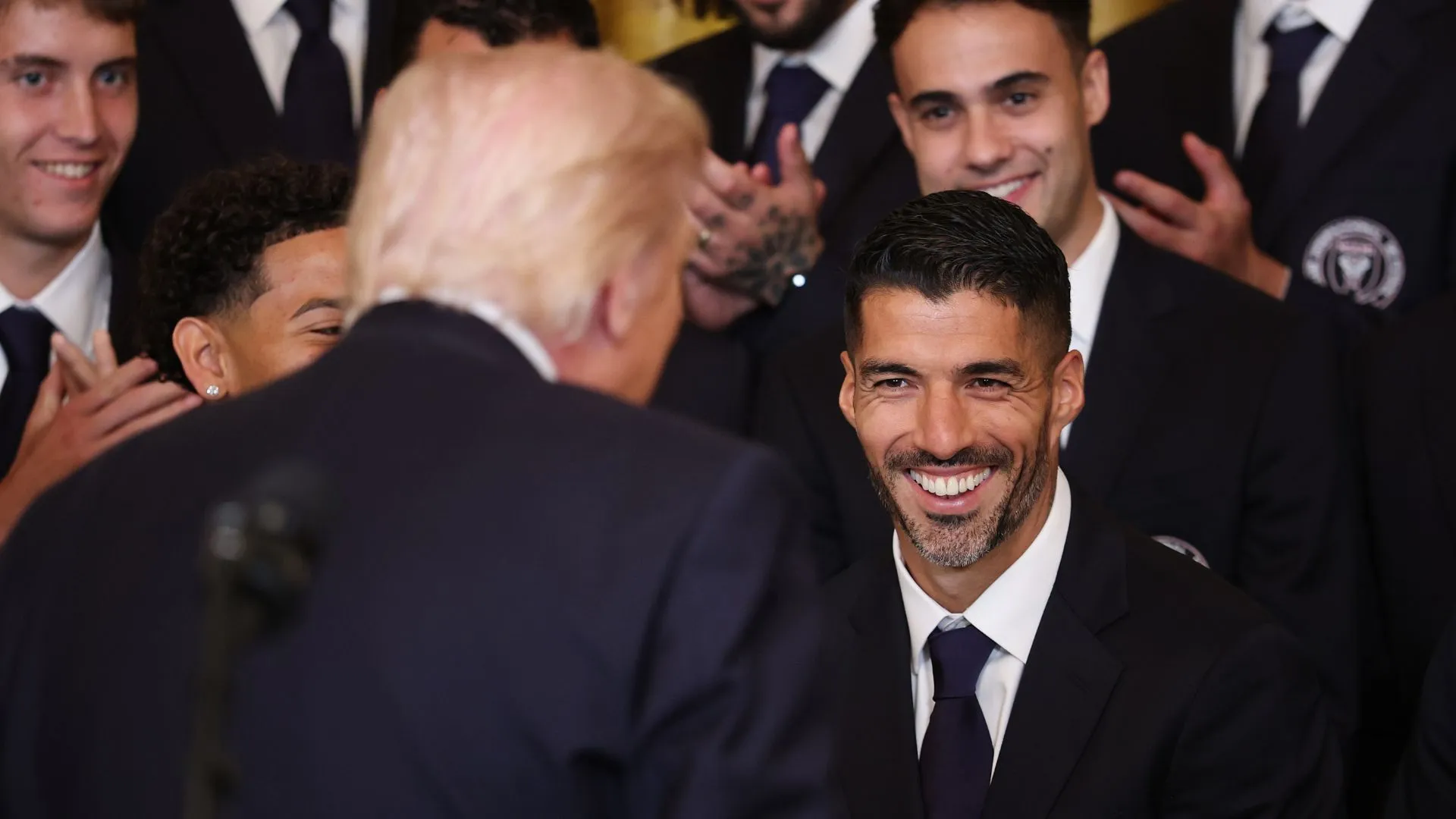 Luis Suárez teve golaço reconhecido pelo presidente dos Estados Unidos (foto: Win McNamee/Getty Images)