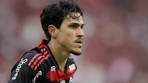 Pedro em campo com as cores do Flamengo. Foto: Thiago Ribeiro/AGIF