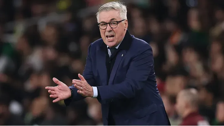 Carlo Ancelotti durante amistoso da Seleção Brasileira. (Photo by Ryan Pierse/Getty Images)