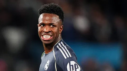 Vini Jr erra drible em Celta x Real Madrid e é alvo de críticas: "Neymar nunca errava". (Foto: Jose Manuel Alvarez Rey/Getty Images)
