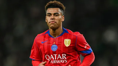 Doué em campo com as cores do PSG. Foto: Octavio Passos/Getty Images
