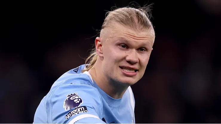 Haaland não deve ser titular contra o Newcastle. Foto: Carl Recine/Getty Images