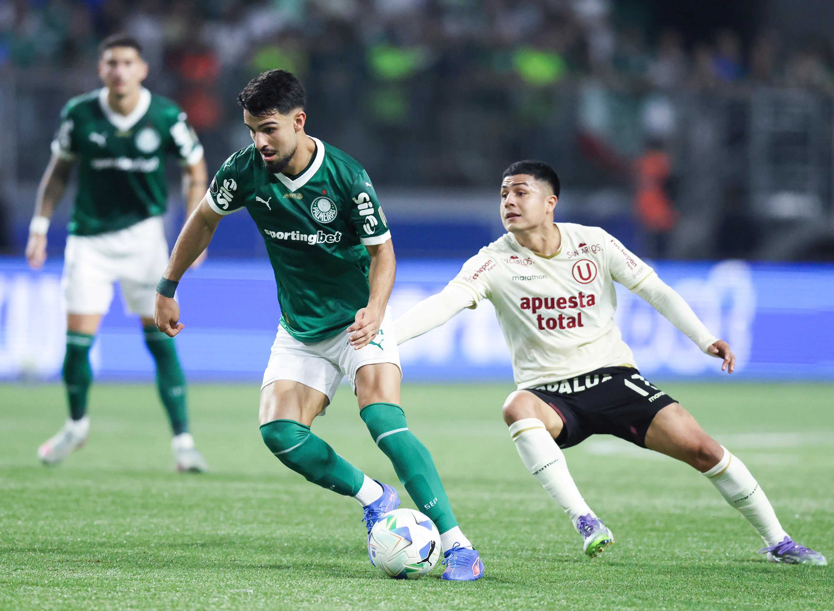 Flaco López em ação pelo Palmeiras. Foto: Alexandre Schneider/Getty Images