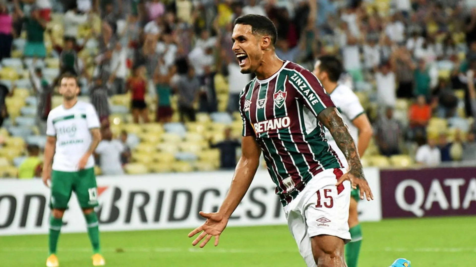 Cris Silva comemorando gol pelo Fluminense (foto: Maílson Santana/FFC)