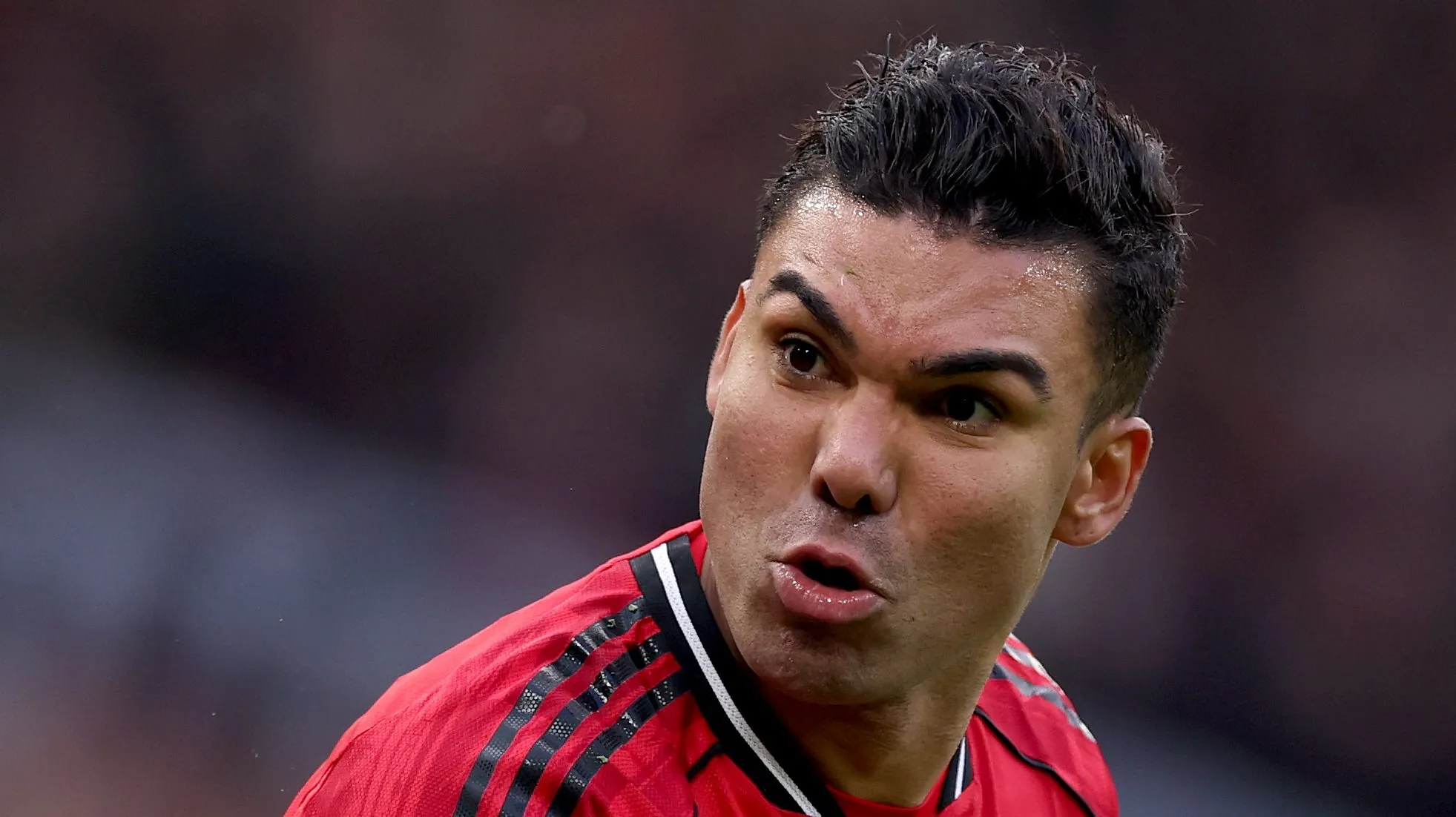 Casemiro em ação pelo Manchester United.