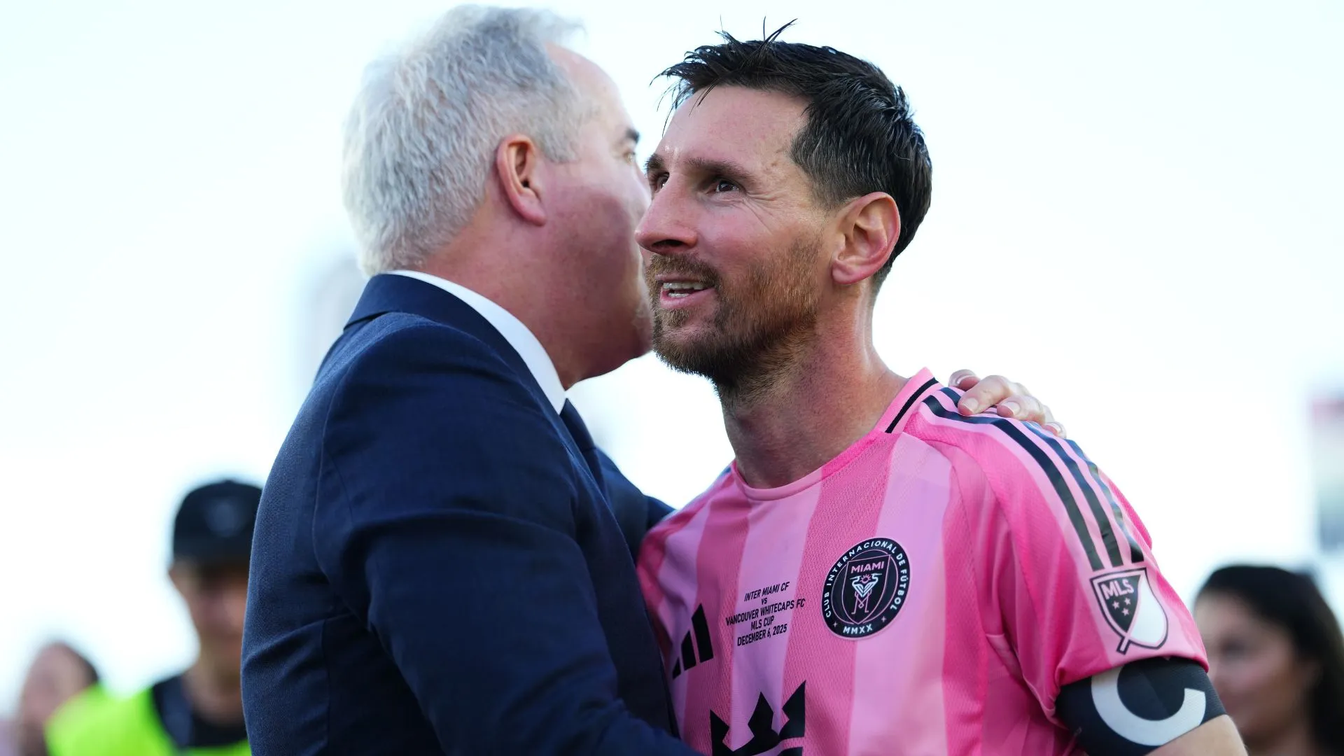 Messi e Jorge Más (foto: Rich Storry/Getty Images)