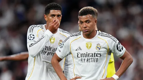 Mbappé e Bellingham pelo Real Madrid. (Foto: Angel Martinez/Getty Images)