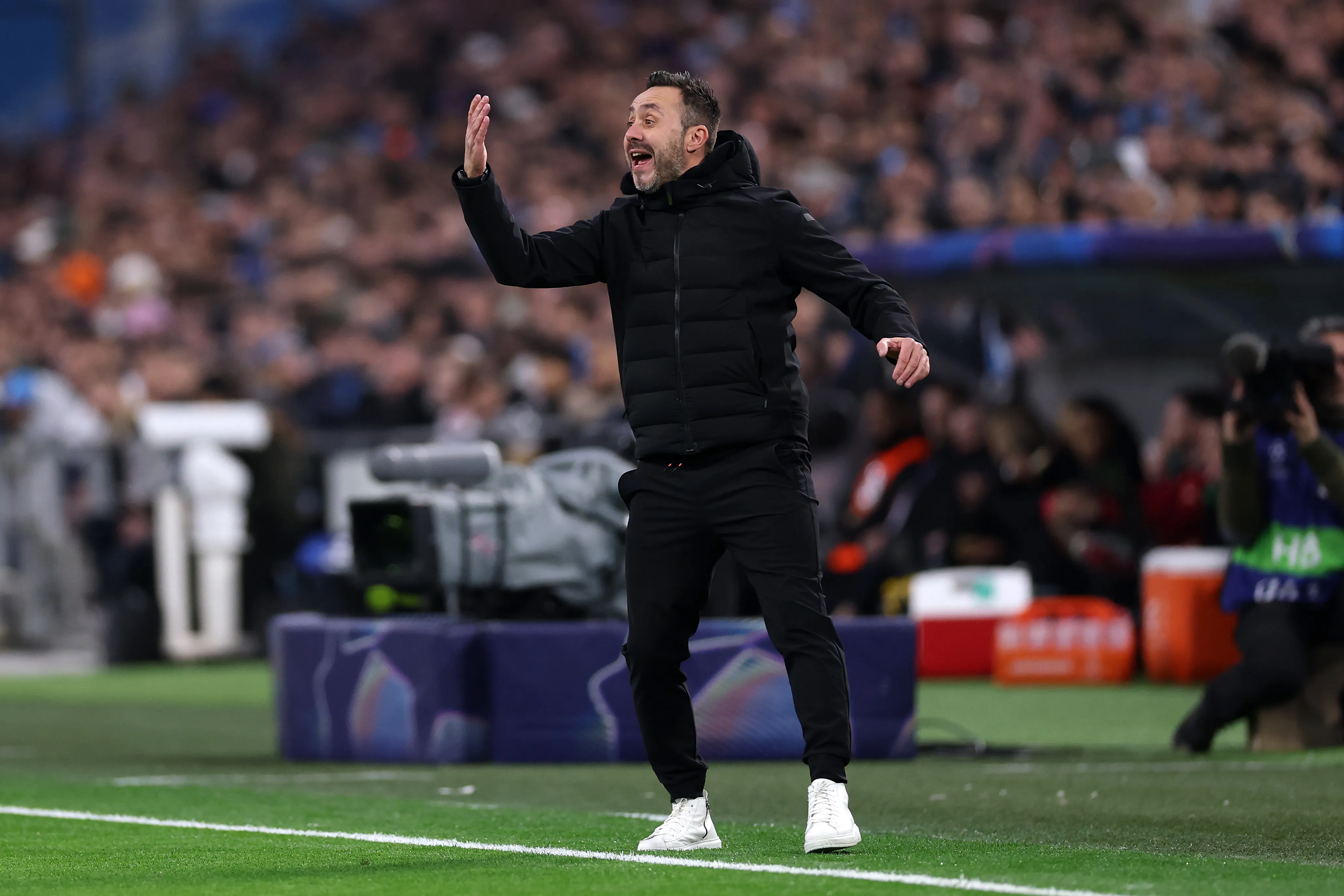 Roberto De Zerbi, alvo do United. (Photo by Justin Setterfield/Getty Images)