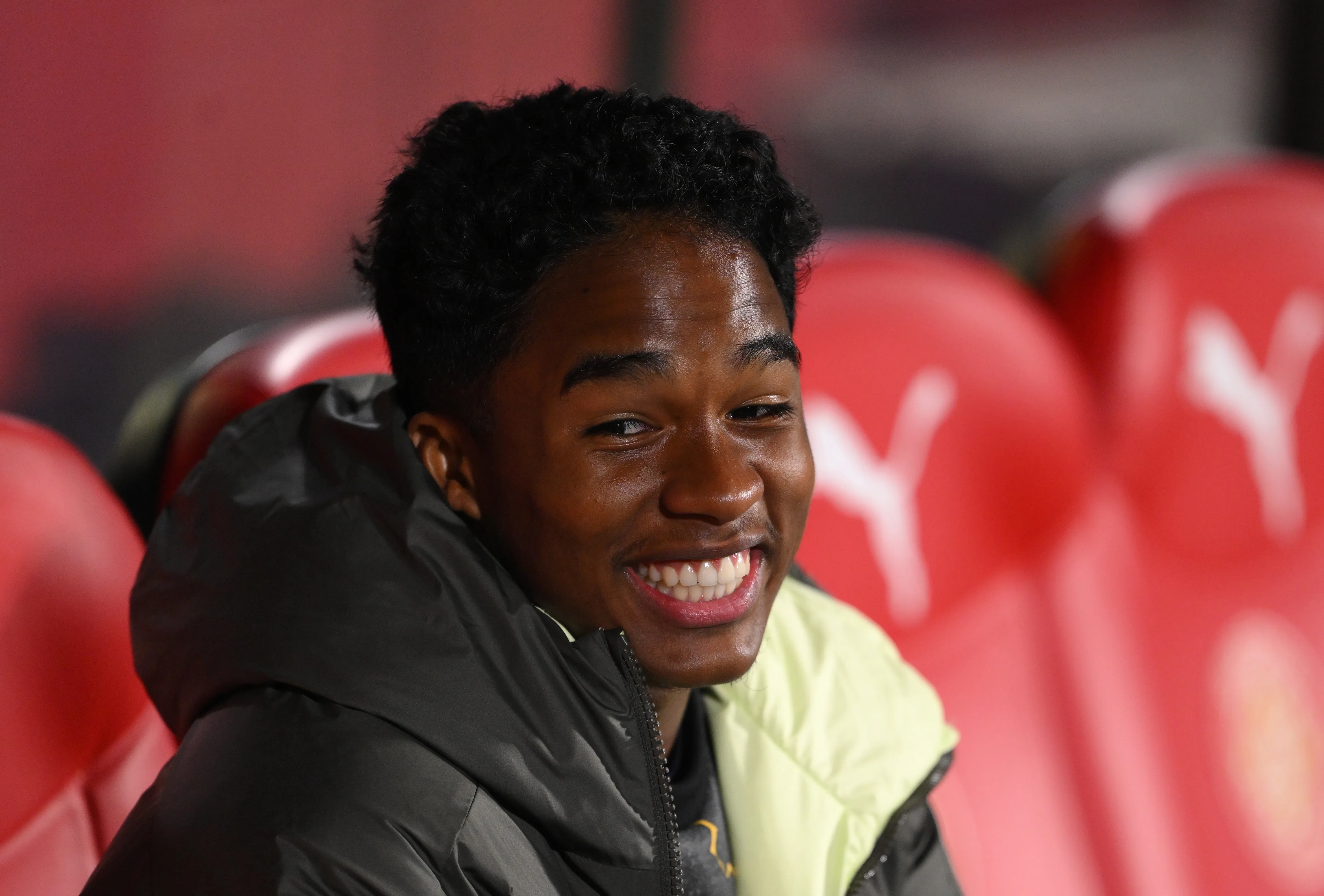 Endrick não entrou em campo pelo Lyon. (Photo by David Ramos/Getty Images)
