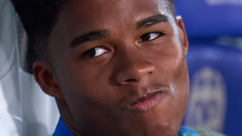 Endrick, jogador do Lyon. (Photo by Aitor Alcalde/Getty Images)