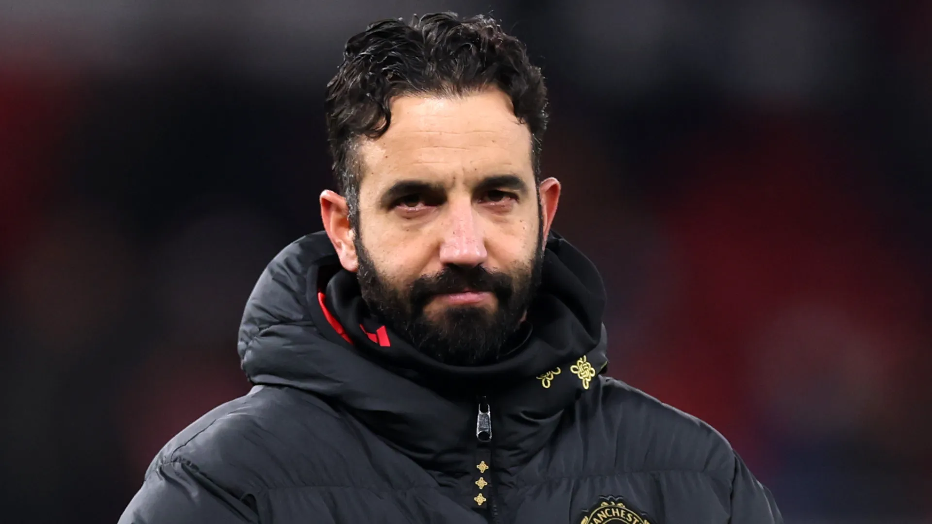 Ruben Amorim durante jogo do Manchester United