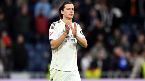 Álvaro Carreras em jogo do Real Madrid. (Foto: Denis Doyle/Getty Images)