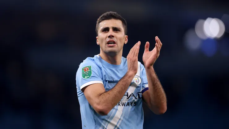 Rodri, meio-campista do Manchester City - Carl Recine/Getty Images