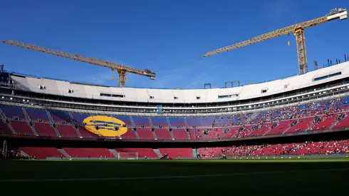 Camp Nou, estádio do Barcelona, durante reforma. (Foto: Pedro Salado/Getty Images)
