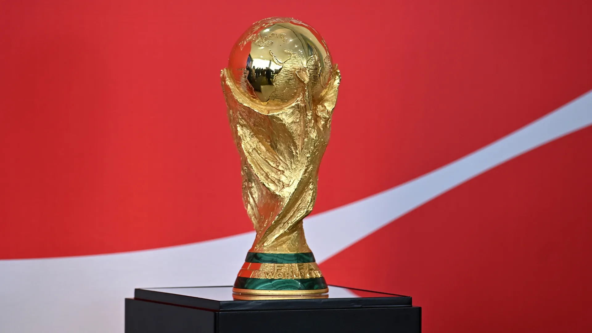 Taça da Copa do Mundo em evento no Brasil