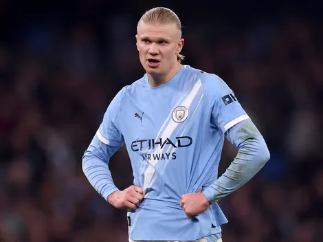 Erling Haaland treina e deve jogar contra o Real Madrid