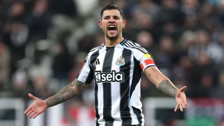 Bruno Guimarães, capitão do Newcastle. (Foto: Stu Forster/Getty Images)