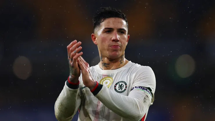 Enzo Fernández, jogador do Chelsea. (Foto: Dan Istitene/Getty Images)