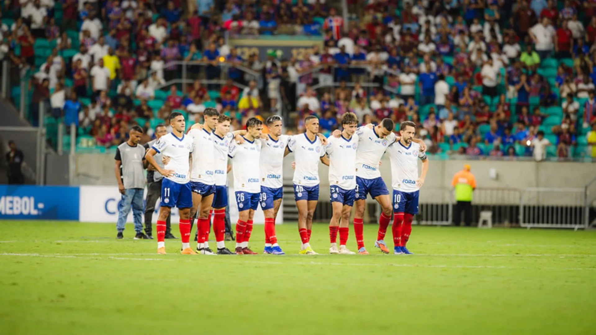 Bahia também foi eliminado em casa, nas fases preliminares da Libertadores 2026 (foto: Letícia Martins/ECB)