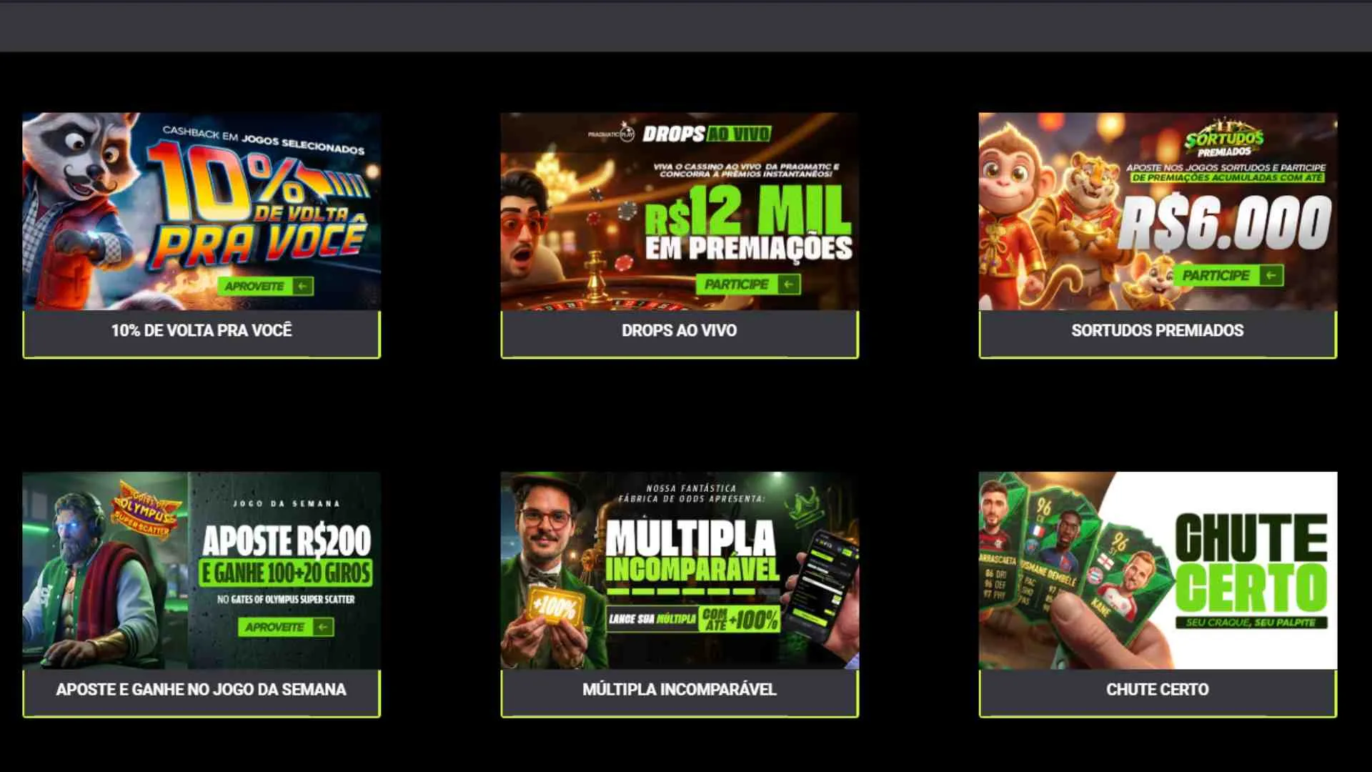 F12.bet tem promoções regulares para clientes cadastrados (Reprodução)