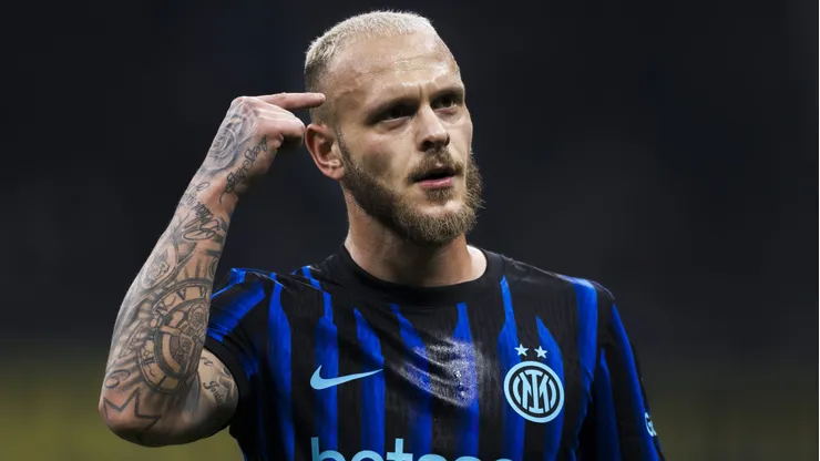 Manchester United considera Dimarco um dos melhores laterais-esquerdos do futebol europeu. Foto: IMAGO / Nicolo Campo