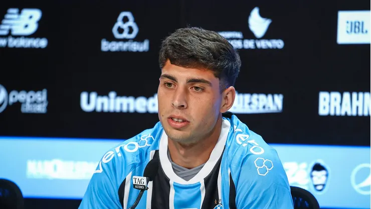 Juan Nardoni foi contratado pelo Grêmio junto ao Racing - Foto: Lucas Uebel / Grêmio FBPA