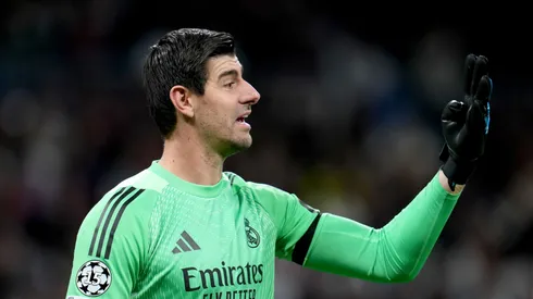 O goleiro Courtois em jogo do Real Madrid (Aitor Alcalde/Getty Images)
