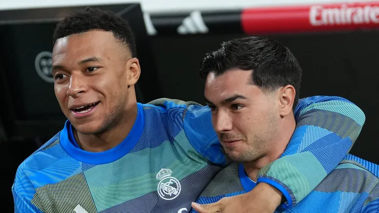 Kylian Mbappé e Brahim Diaz. (Photo by Angel Martinez/Getty Images)