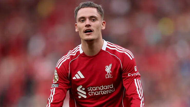 Wirtz em campo com as cores do Liverpool. Foto: Carl Recine/Getty Images