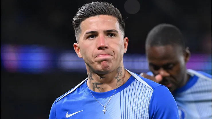 Enzo Fernández se irritou com companheiro de equiep contra o PSG. Foto: IMAGO / PRESSE SPORTS