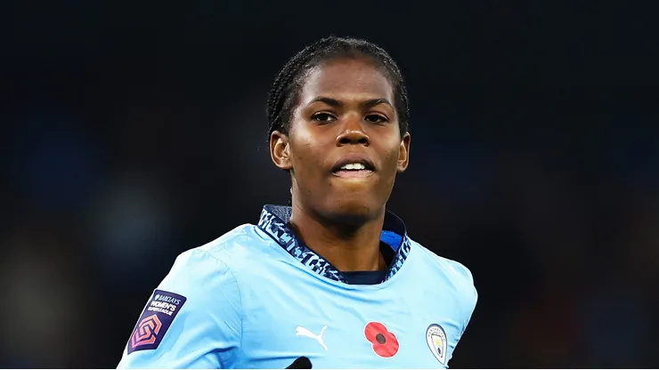 Khadija Shaw, do Manchester City (Photo by Matt McNulty/Getty Images)