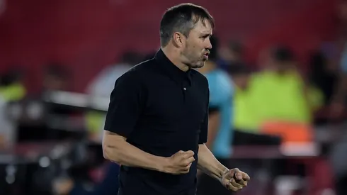 Eduardo Coudet estreia com vitória no River Plate. Foto: Marcelo Endelli/Getty Images
