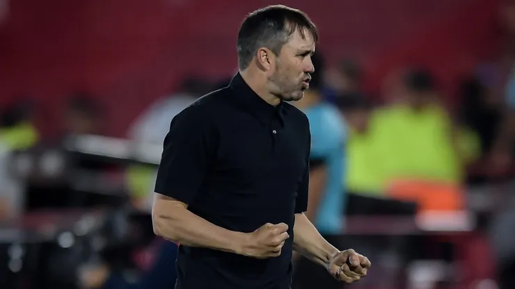 Eduardo Coudet estreia com vitória no River Plate. Foto: Marcelo Endelli/Getty Images