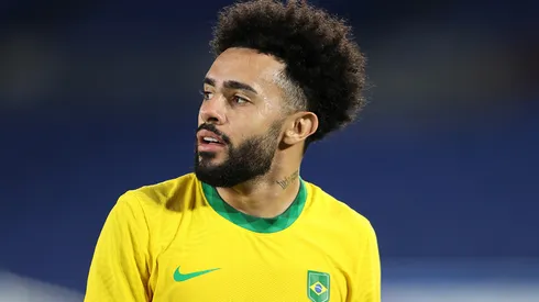 Claudinho em campo com a Seleção Brasileira nas Olimpíadas. Foto: Francois Nel/Getty Images
