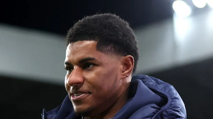 Rashford pertence ao Manchester United e está emprestado ao Barcelona. Foto de George Wood/Getty Images