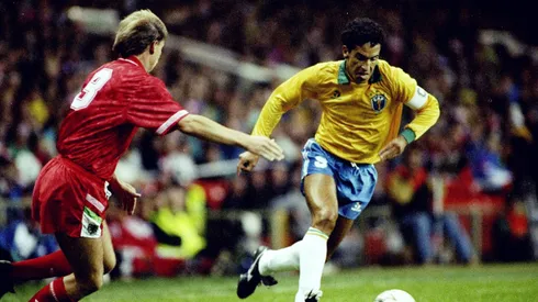 Careca em ação pela Seleção Brasileira em 1991 – Russell Cheyne/Allsport (Getty Images)