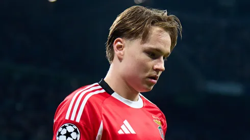 Andreas Schjelderup entra na mira do Barcelona. Foto: Angel Martinez/Getty Images