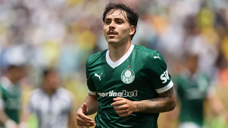 O meia Mauricio em jogo do Palmeiras (Francois Nel/Getty Images)