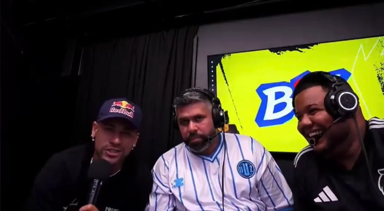 Neymar durante partida da King’s League. Atacante marcou gol de pênalti na competição – Foto/Reprodução : PodPah