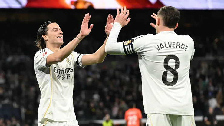Álvaro Carreras e Fede Valverde, dupla do Real Madrid. (Foto: Denis Doyle/Getty Images)
