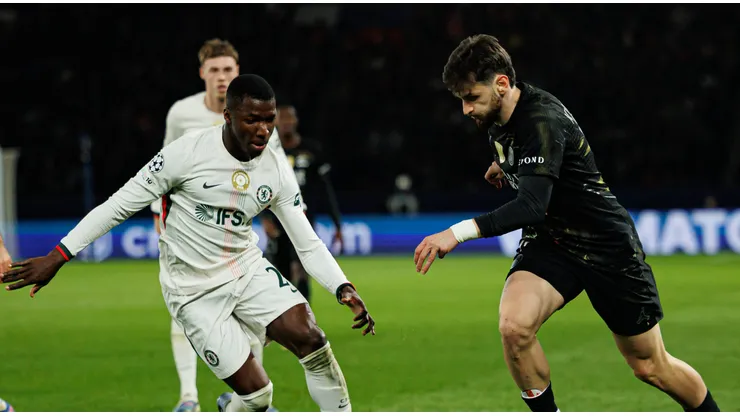 Chelsea x PSG se enfrentam nesta terça-feira (17), às 17h (de Brasília), pelo jogo de volta das oitavas de final da Champions League, em Stamford Bridge, na Inglaterra. Foto: IMAGO / Ball Raw Images