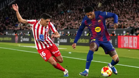 O atacante Rashford em jogo do Barcelona (Alex Caparros/Getty Images)