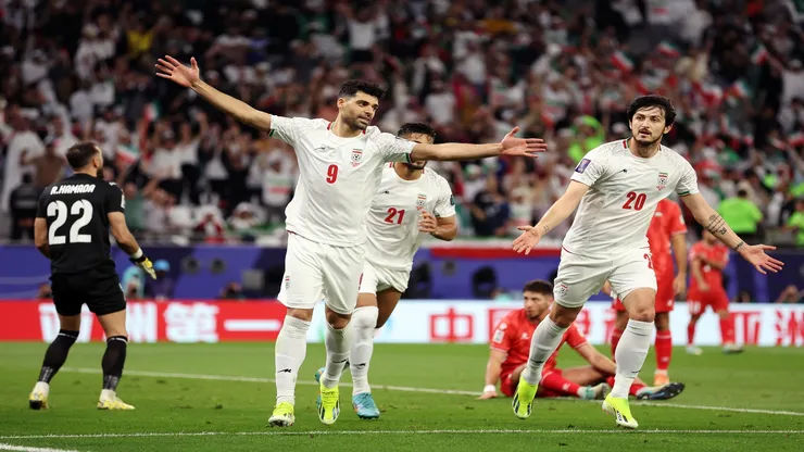 Seleção Iraniana em partida contra a Palestina em 2024 - Robert Cianflone/Getty Images